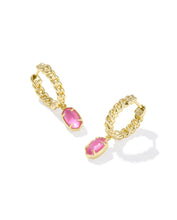 Load image into Gallery viewer, EMILIE HUGGIE EARRINGS GOLD AZALEA ILLUSION
