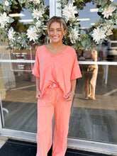 Load image into Gallery viewer, Papaya V Neck Tee
