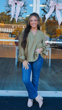 Load image into Gallery viewer, Business Woman Blouse - Olive

