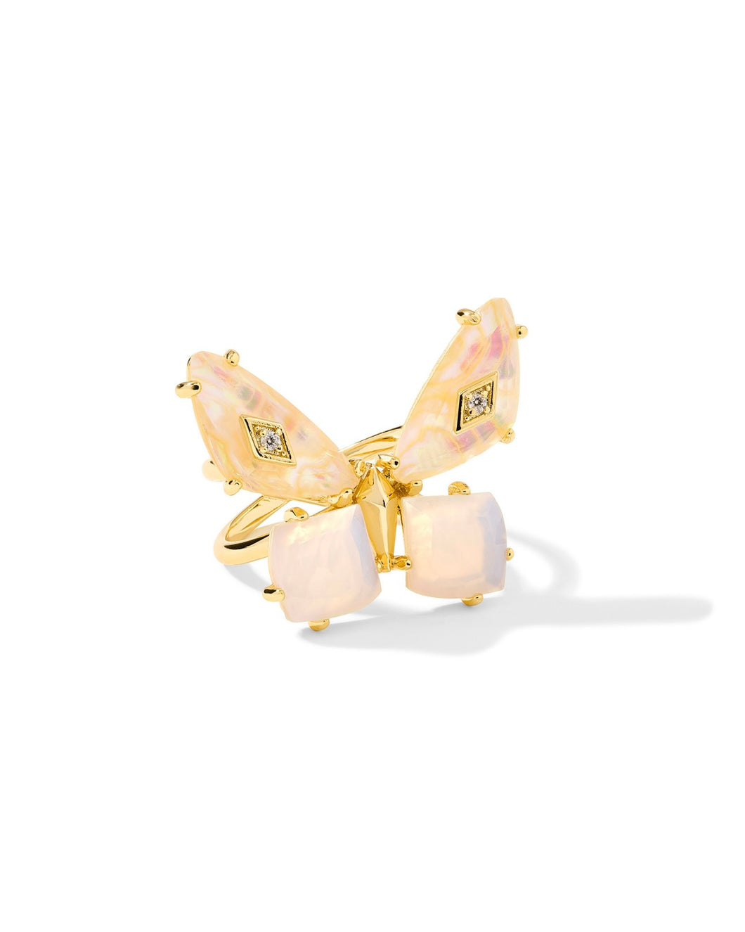 BIANCA BUTTERFLY COCKTAIL RING GOLD IRIDESCENT
WHITE MIX