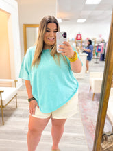 Load image into Gallery viewer, Small Town Tee - Turquoise
