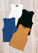 Load image into Gallery viewer, Ribbed Crop Tank
