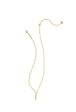 Load image into Gallery viewer, FATE SHORT PENDANT NECKLACE GOLD WHITE CZ
