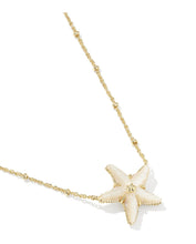 Load image into Gallery viewer, PARKER STARFISH SHORT PENDANT NECKLACE GOLD NATURAL MOTHER OF PEARL
