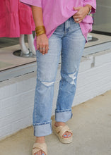 Load image into Gallery viewer, Friendly High Rise Straight Jeans
