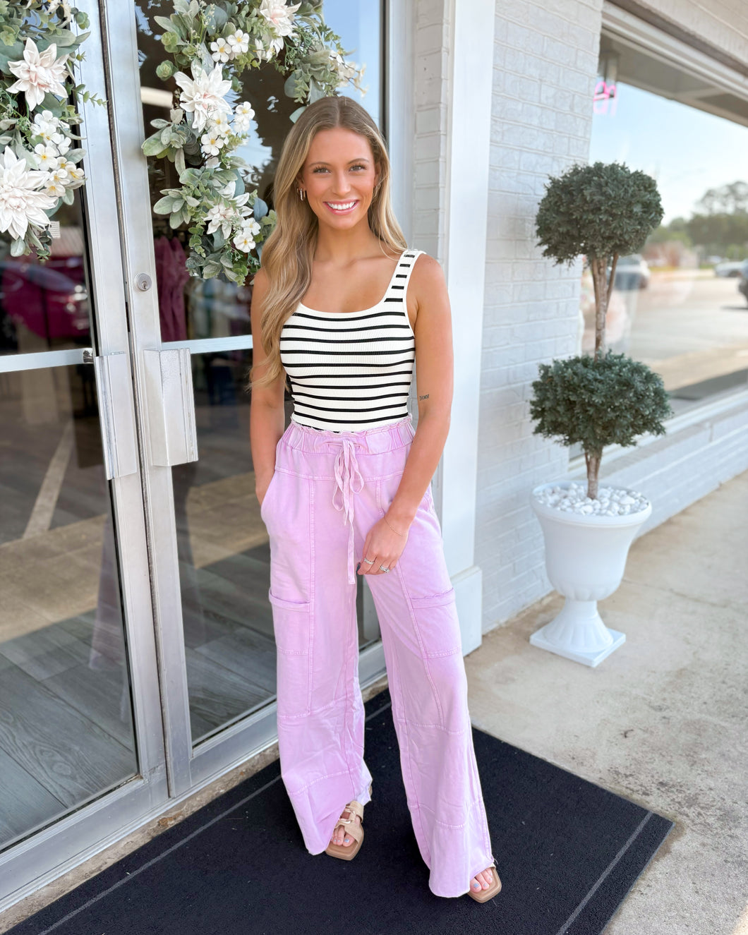 Prism Pink Wide Legged Pants
