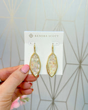 Load image into Gallery viewer, OPHELIA DROP EARRINGS GOLD IRIDESCENT ABALONE

