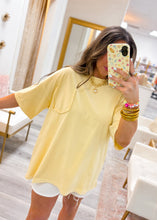 Load image into Gallery viewer, Fake Pocket Tee - Canary
