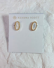 Load image into Gallery viewer, ELLIE STUD EARRINGS GOLD IVORY MOTHER OF PEARL
