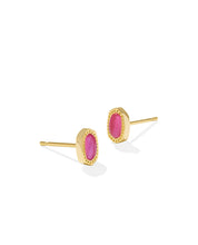 Load image into Gallery viewer, MINI ELLIE STUD EARRINGS GOLD AZALEA ILLUSION
