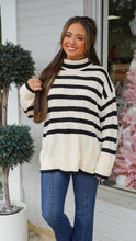 Load image into Gallery viewer, Striped Turtleneck Sweater
