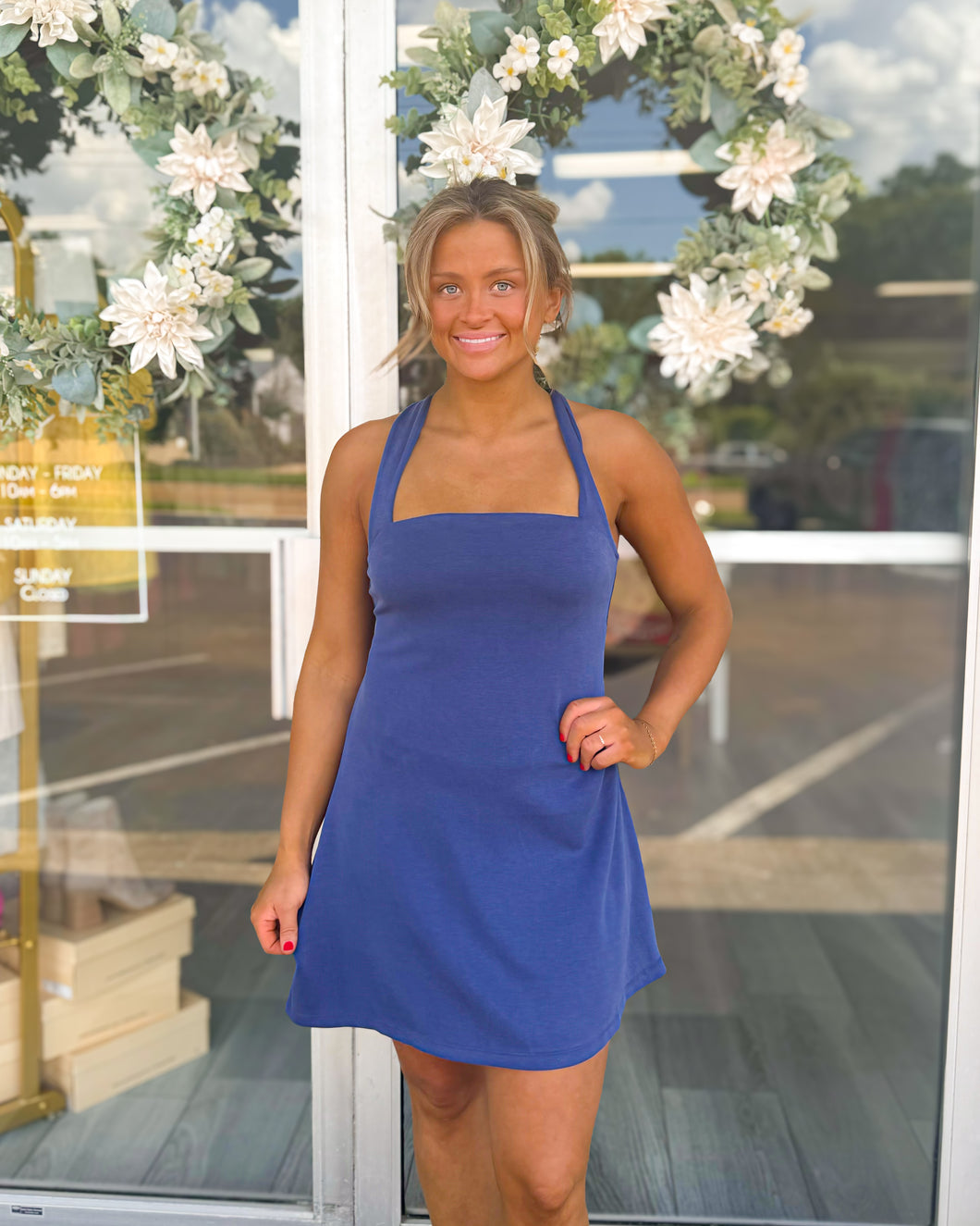 My Pleasure Athletic Dress - Midnight Blue