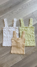 Load image into Gallery viewer, Lace Textured Tank Top - Pistachio Cream
