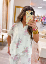 Load image into Gallery viewer, Mint To Be Floral Top

