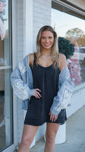 Load image into Gallery viewer, Sporty Girl Dress Romper - Black
