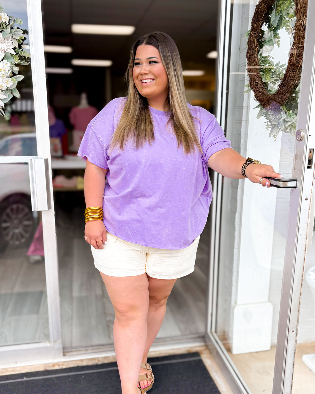 Small Town Tee - Lavender