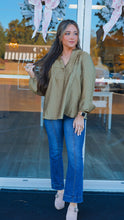 Load image into Gallery viewer, Business Woman Blouse - Olive

