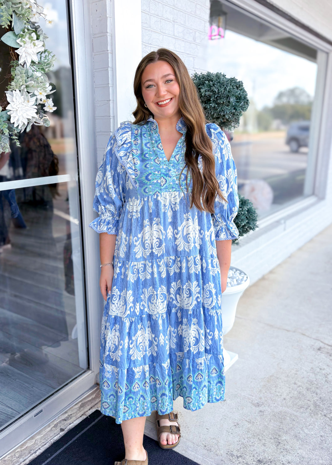 Sweet Honey Dress - Blue