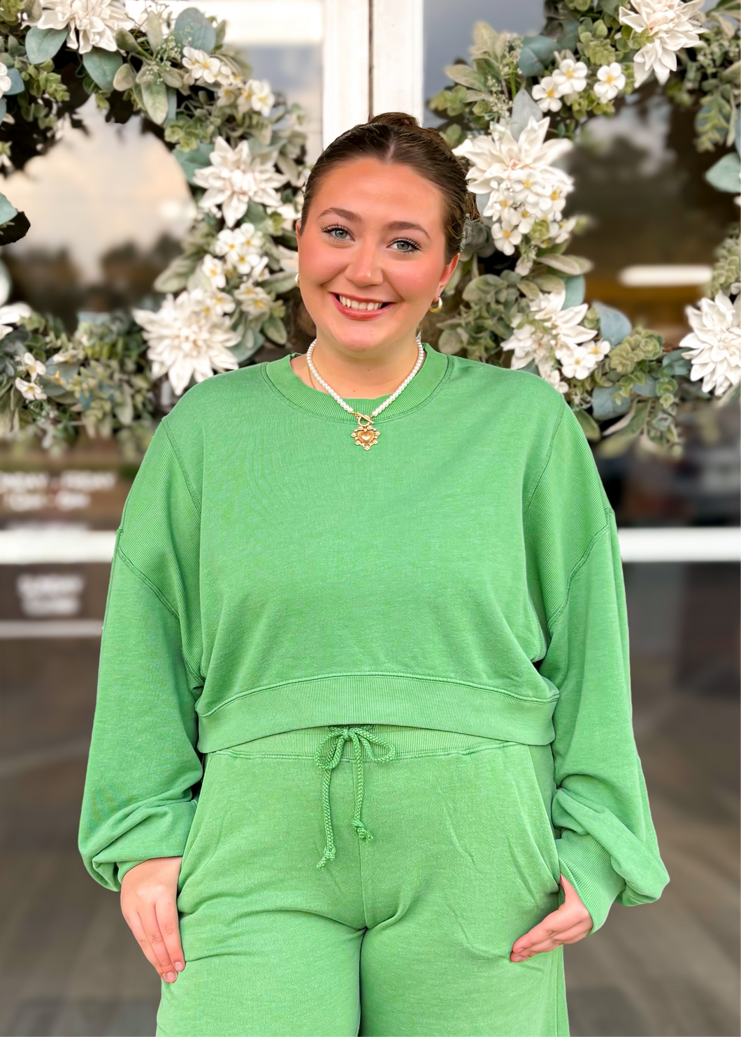 Whole Hearted Top - Field Green