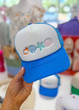 Load image into Gallery viewer, Sea Shells Embroidered Foam Trucker Hat
