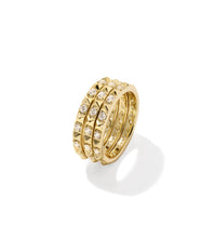 Load image into Gallery viewer, FATE RING SET OF 3 GOLD WHITE CZ SIZE 6
