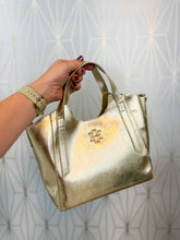 Load image into Gallery viewer, Kendall Mini Tote D Gold
