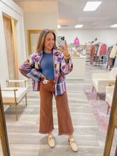 Load image into Gallery viewer, Espresso Tummy Control Crop Wide Pants
