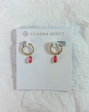 Load image into Gallery viewer, EMILIE HUGGIE EARRINGS GOLD AZALEA ILLUSION
