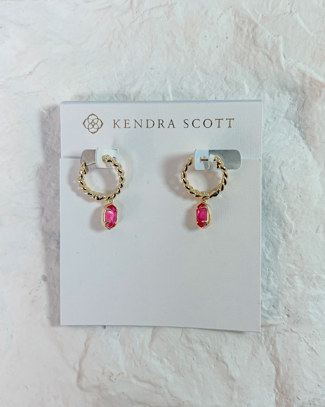 EMILIE HUGGIE EARRINGS GOLD AZALEA ILLUSION