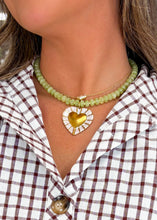 Load image into Gallery viewer, Olivia Heart Gemstone Necklace
