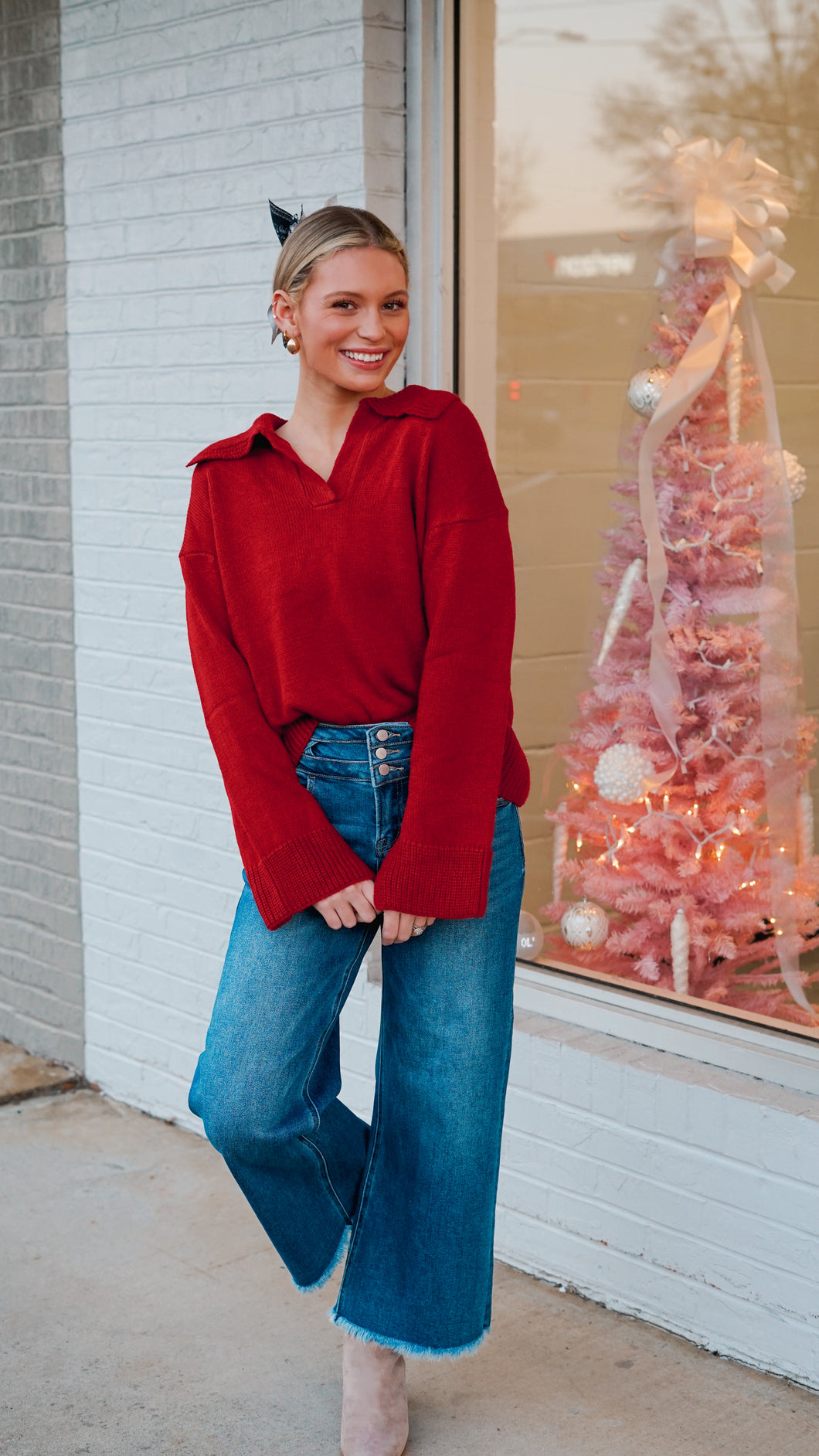 Moving Sweater - Burgundy