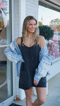 Load image into Gallery viewer, Sporty Girl Dress Romper - Black
