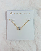Load image into Gallery viewer, CAILIN CRYSTAL PENDANT NECKLACE GOLD METAL WHITE CZ
