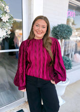 Load image into Gallery viewer, Mallory Blouse - Burgundy

