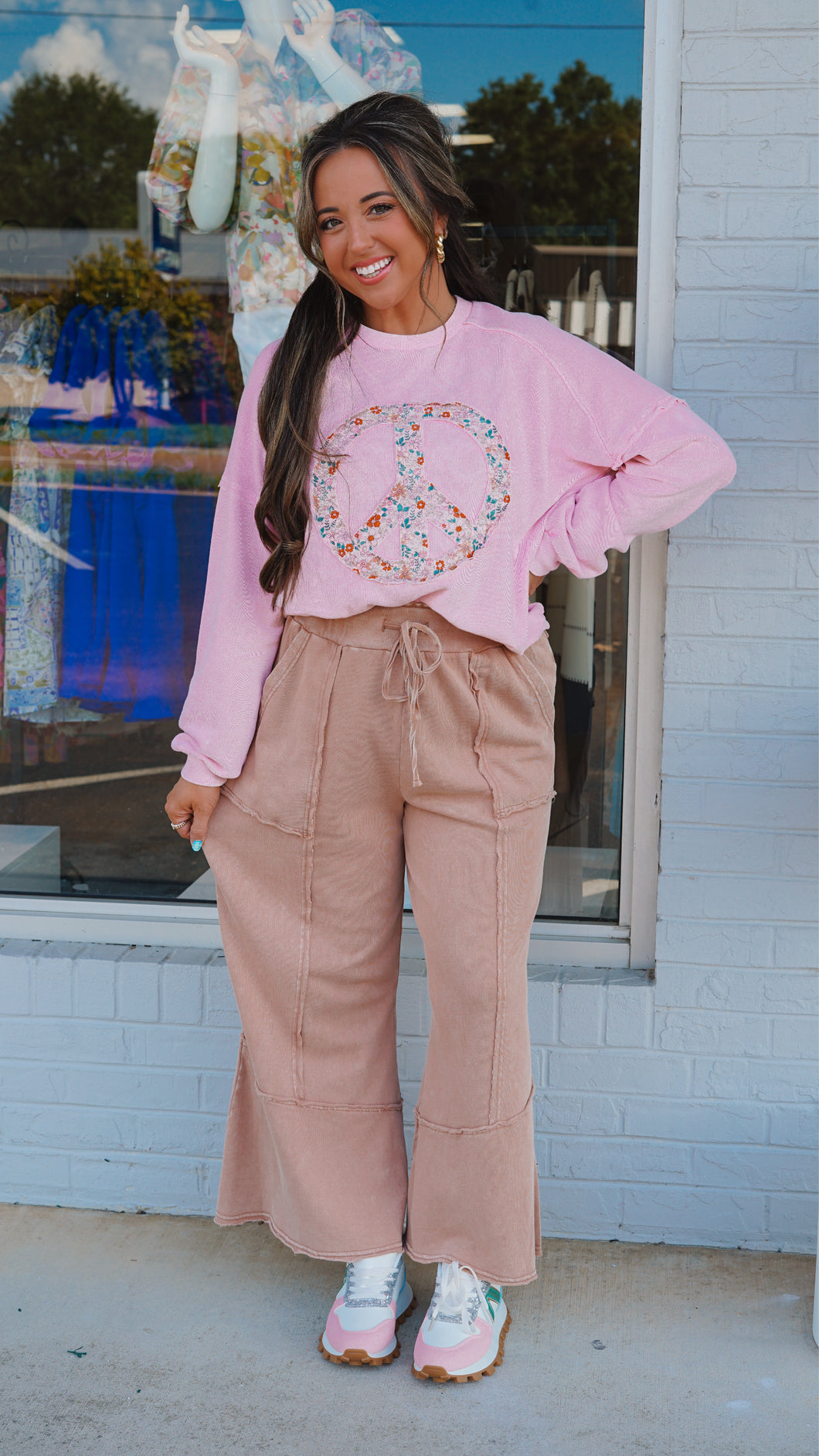 Cappuccino Mineral Washed Pants