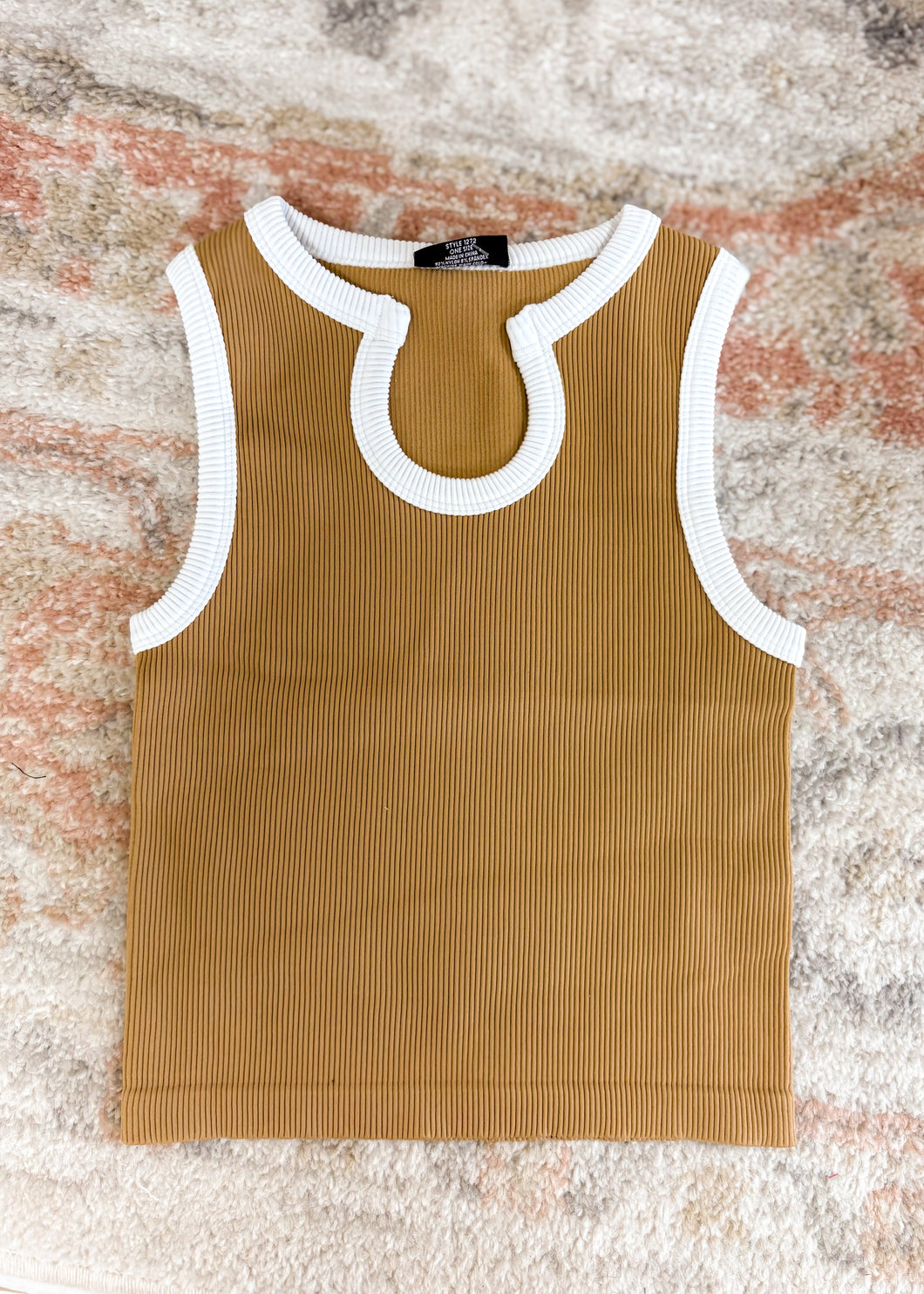 Contrast Horseshoe Rib Tank