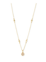 Load image into Gallery viewer, NOLA SHORT PENDANT NECKLACE GOLD IRIDESCENT DRUSY
