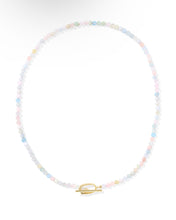 Load image into Gallery viewer, SYLVIA STRAND NECKLACE GOLD MORGANITE OMBRE

