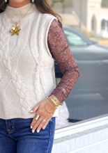 Load image into Gallery viewer, Burgundy Mesh Undershirt
