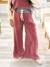 Load image into Gallery viewer, Red Bean Contrast Pants

