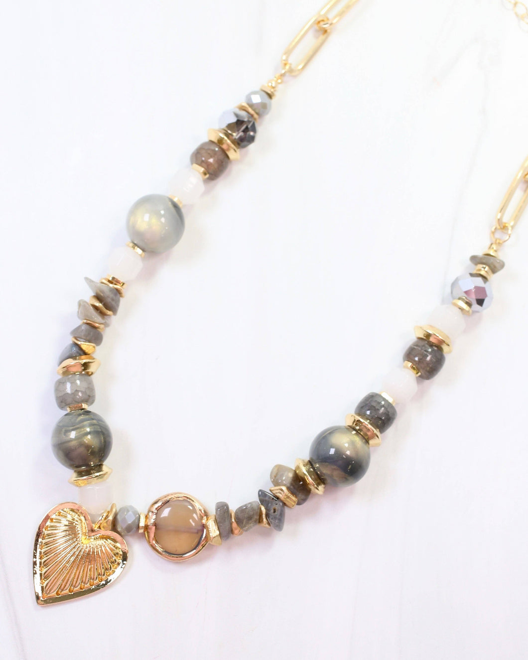 Sarasota Stone Charm Necklace