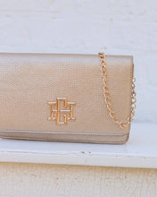 Load image into Gallery viewer, Bryn Clutch/Crossbody Woven Gold
