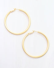 Load image into Gallery viewer, Lucille Hoop Earring Matte Gold
