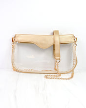 Load image into Gallery viewer, Madi Clear Crossbody GOLD
