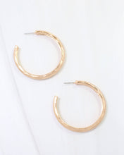 Load image into Gallery viewer, Hyde Park Hammered Hoop Earring
