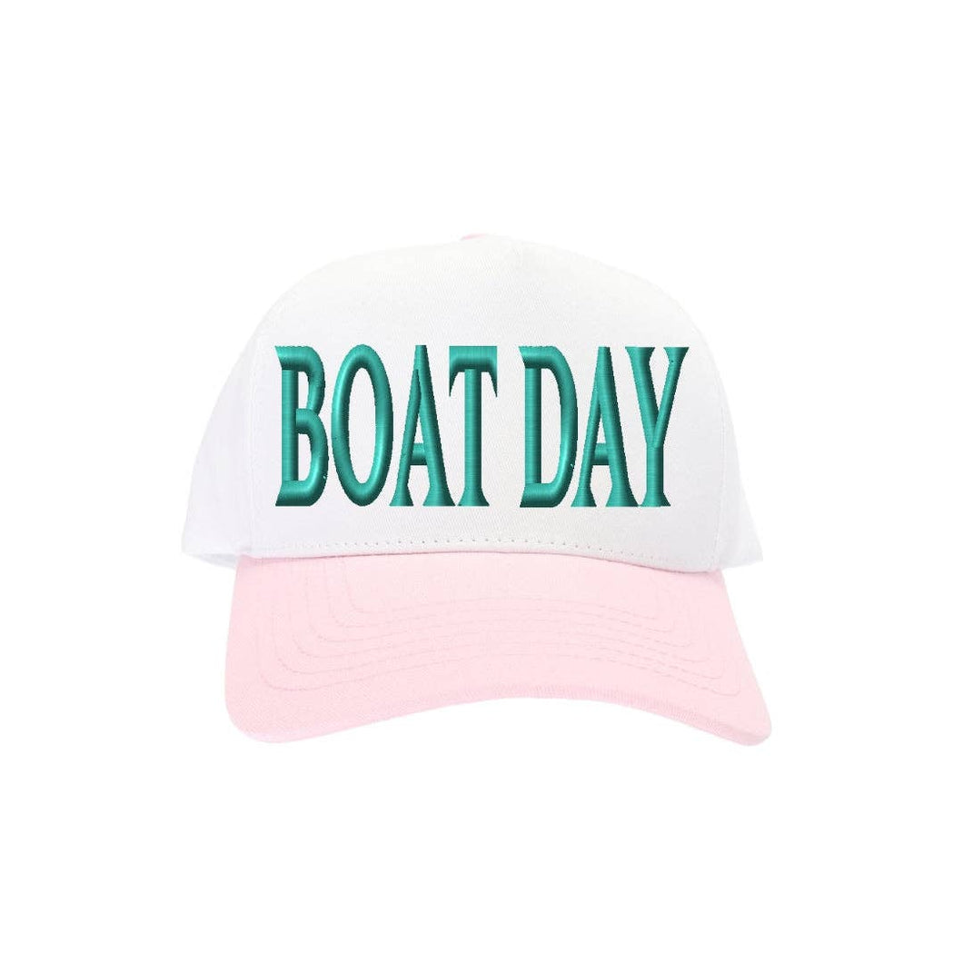 BOAT DAY C.C Embroidered Trucker Hat