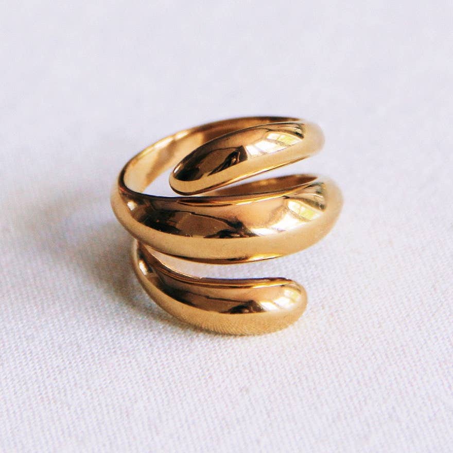 Statement 'spiral' Ring