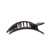 Load image into Gallery viewer, Flat Rectangle Hair Clip | Medium | Jet Black Quilted
