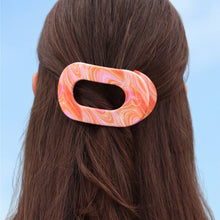 Load image into Gallery viewer, Just Keep Swimming | Medium | Flat Round Hair Clip
