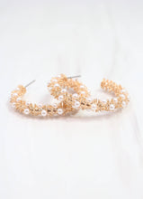 Load image into Gallery viewer, Fitzgerald Pearl Hoop Earring Gold
